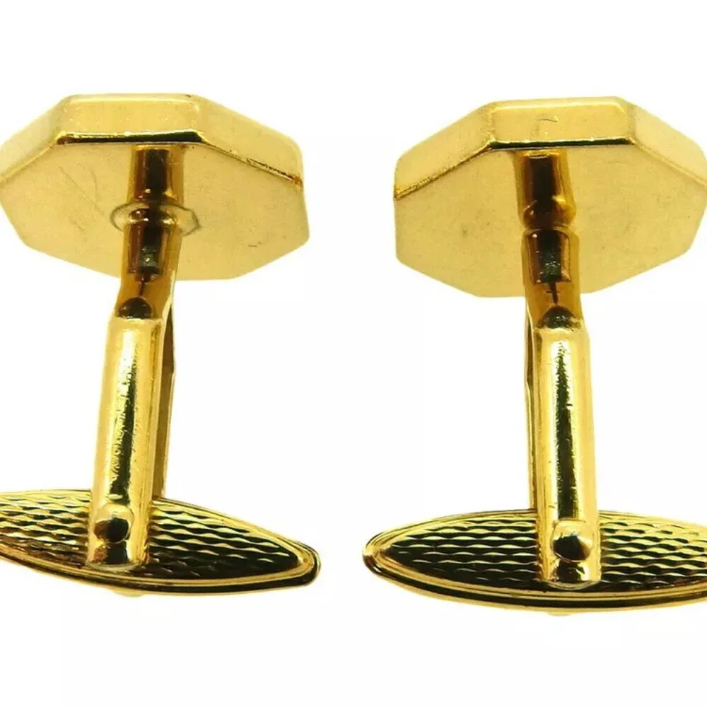 dunhill cuff d mark Gold & Silver hardware Authentic